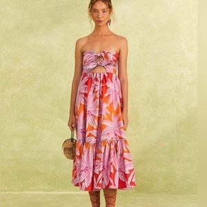 Farm Rio Red Coconut Tree
Organic Cotton Midi dress